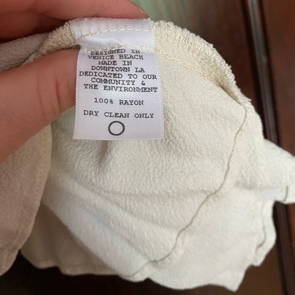 Flynn Skye Cream Flowy Two Layer Cropped Top - Picture 7 of 7